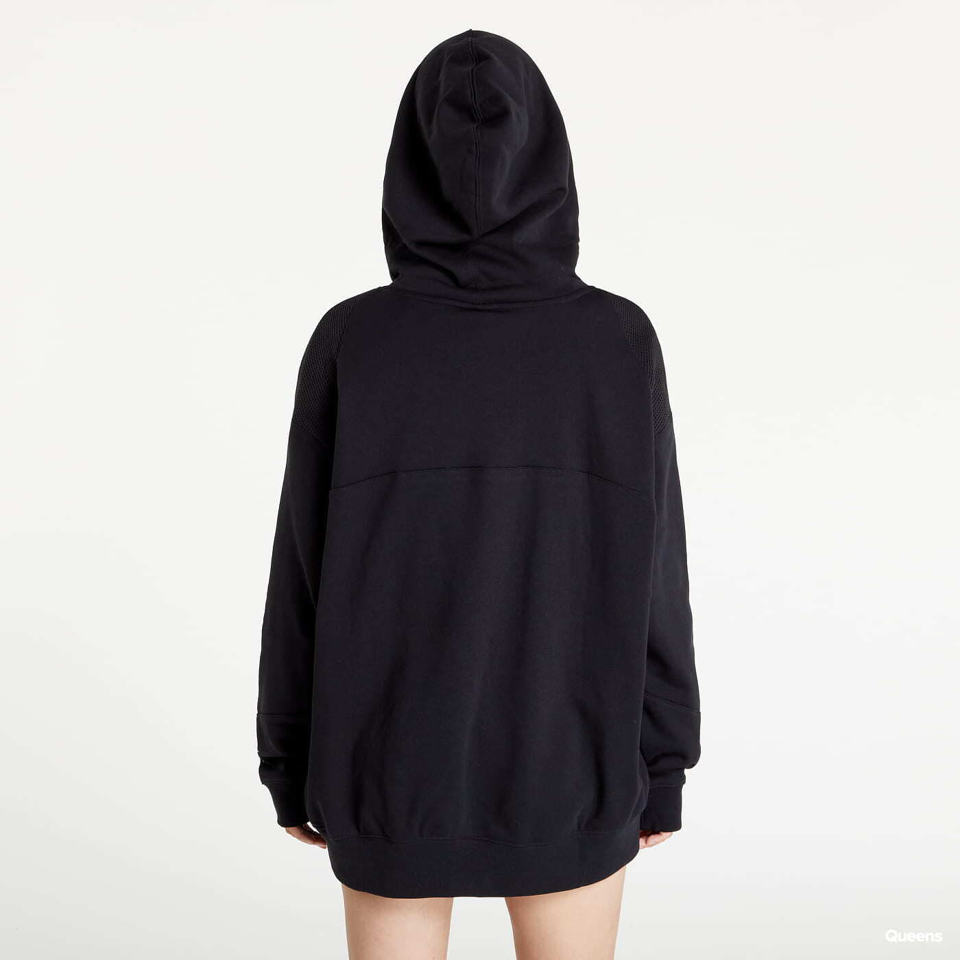 Mikiny Nike NSW Air Fleece Hoodie Black/ Black/ White