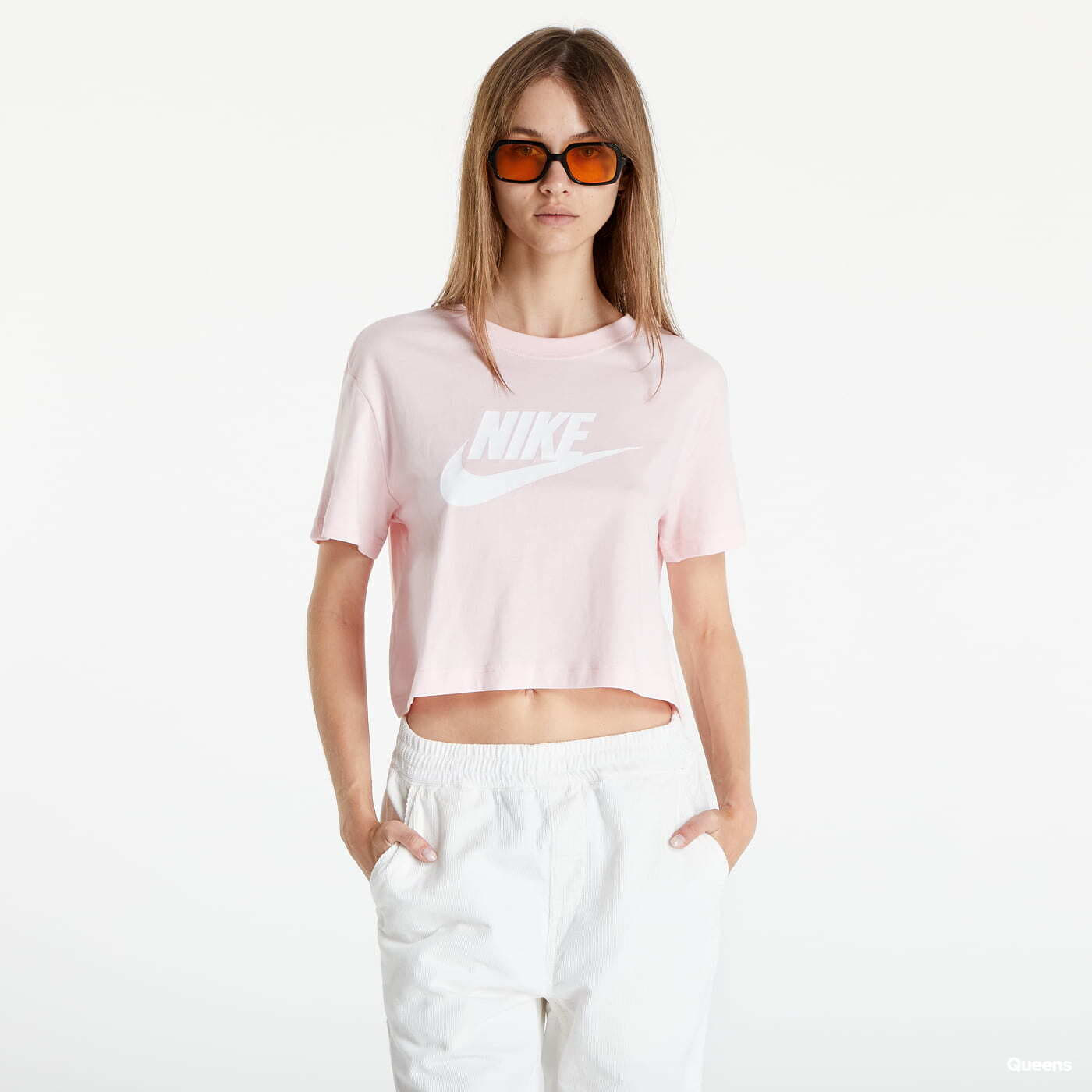 Tričká Nike Sportswear Essential Women's Cropped T-Shirt Pink