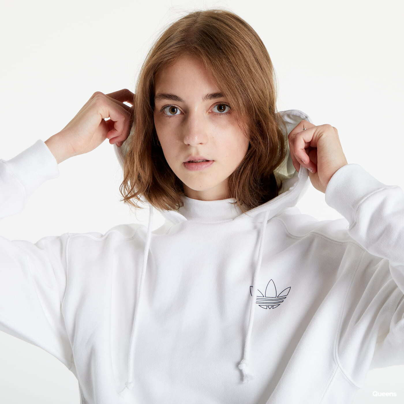 Adidas originals white hoodie clearance