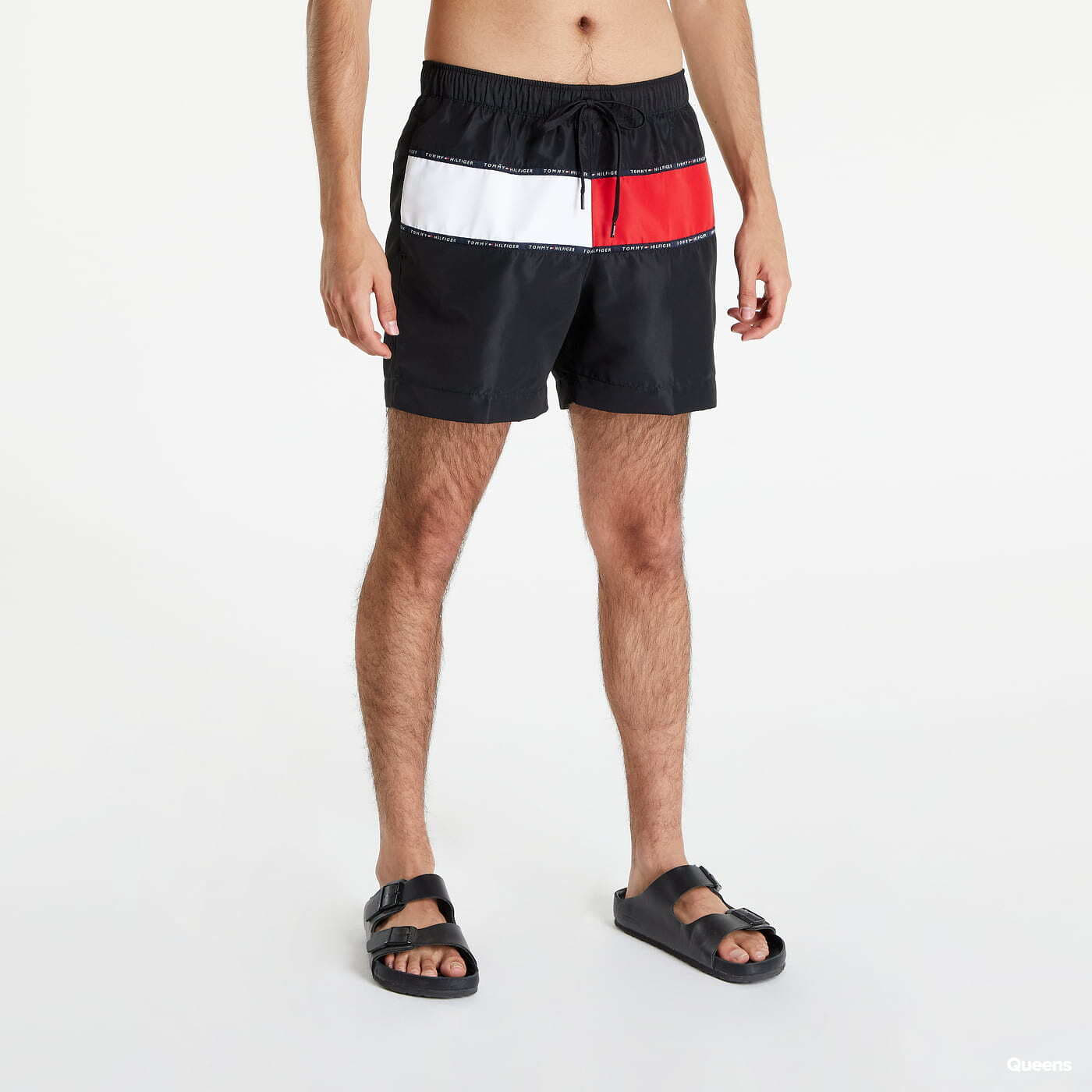 Badeanzüge Tommy Hilfiger Mid New Flag Drawstring Black