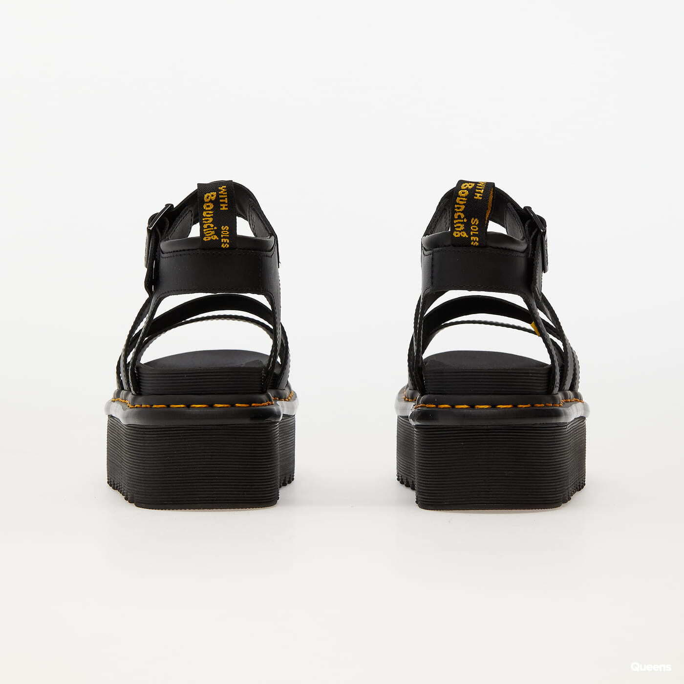 Turnschuhe und Schuhe für Männer Dr. Martens Blaire Quad Hydro Leather Platform Strap Sandals Black