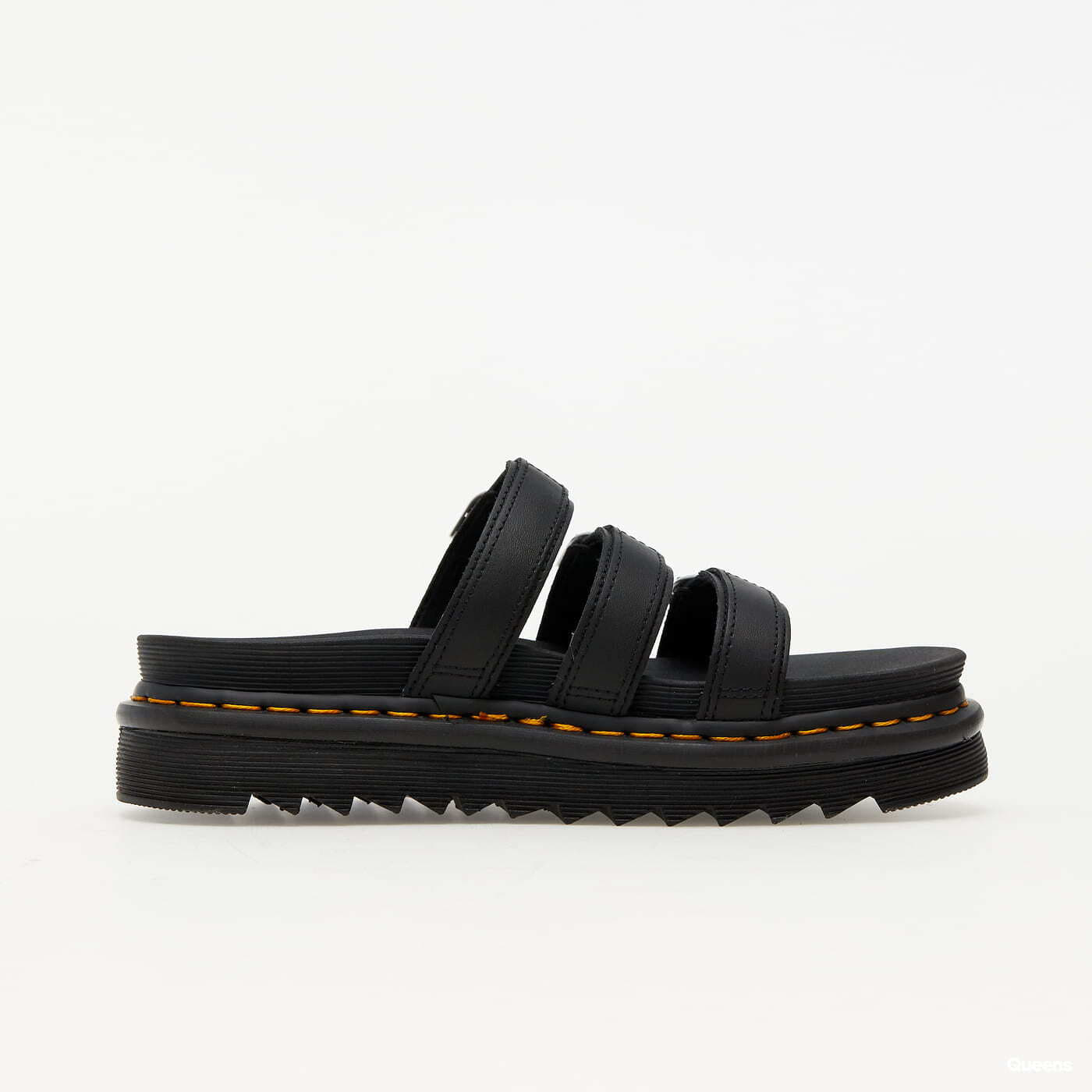Sneakers und Schuhe für Frauen Dr. Martens Blaire Leather Slide Sandals Black