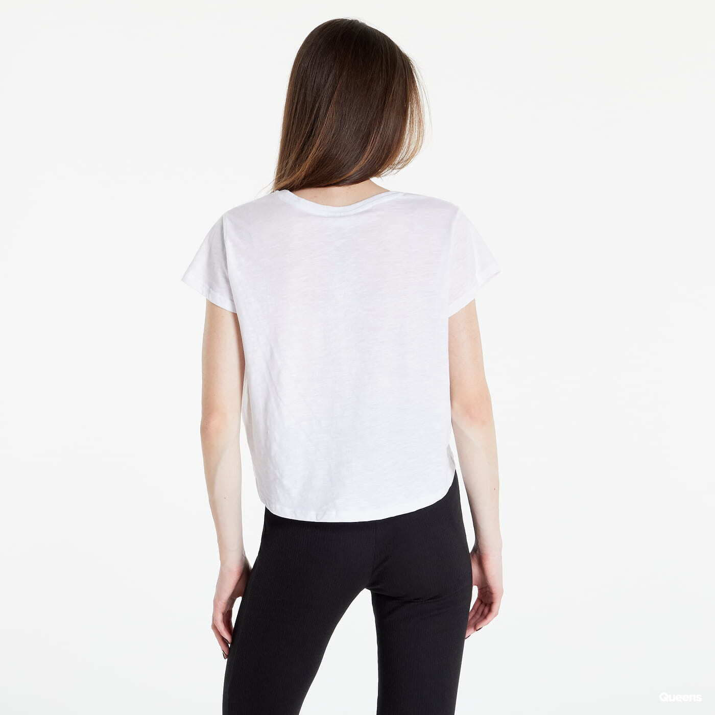 Oberteile Noisy May Semi Cropped Top White