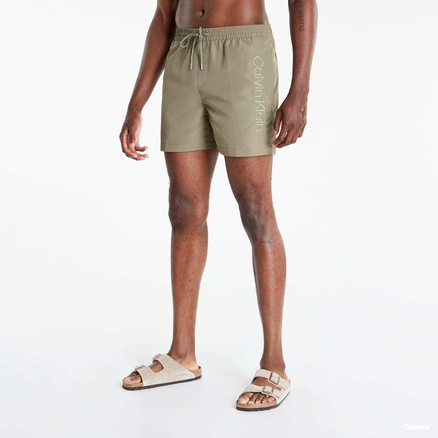 Bademode Calvin Klein Medium Drawstring Swim Shorts Green