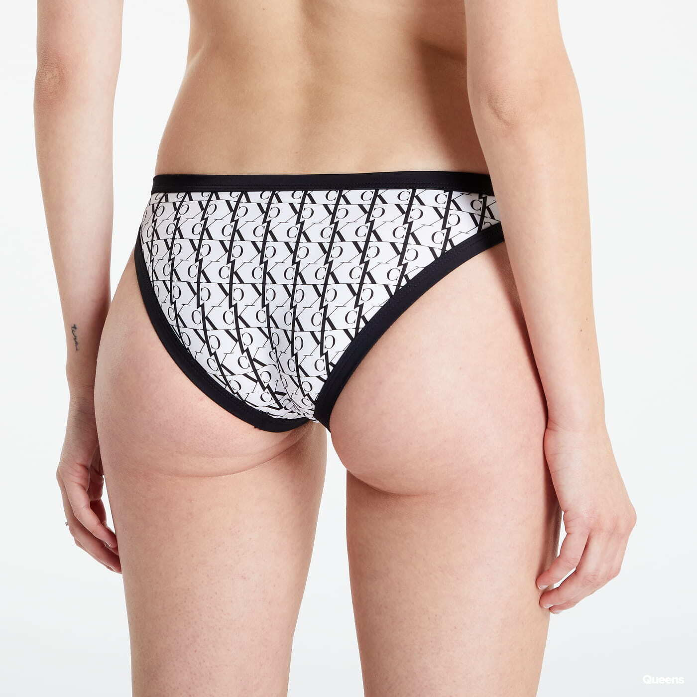 Badedrakt Calvin Klein Bikini Bottom CK One White/ Black