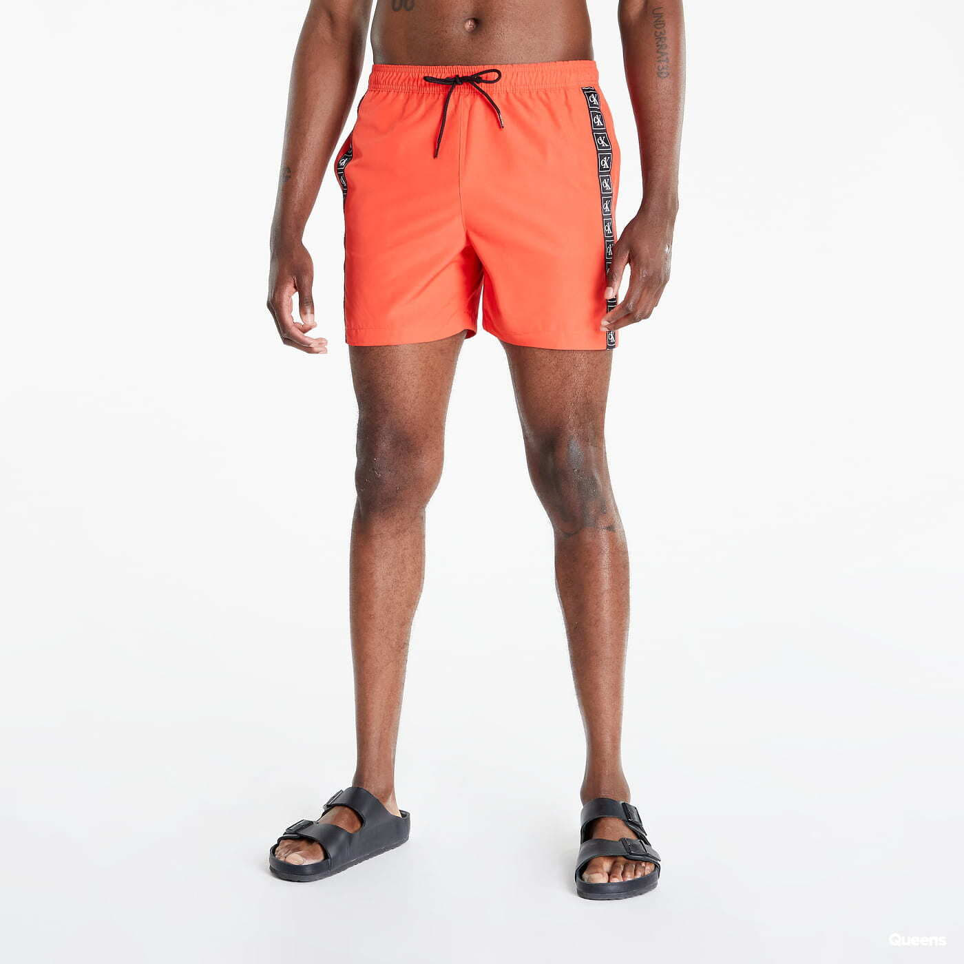 Plavky Calvin Klein Medium Drawstring Swim Shorts CK One Orange