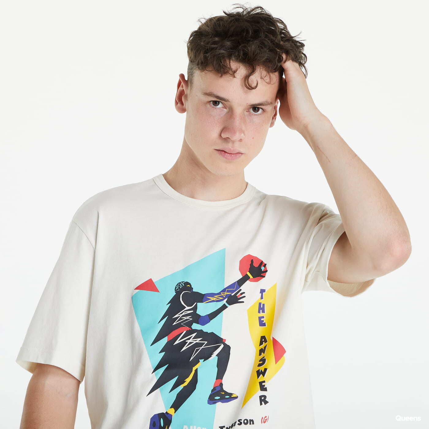 Trička Reebok Reebok Basketball Iverson Layup T-Shirt Creamy