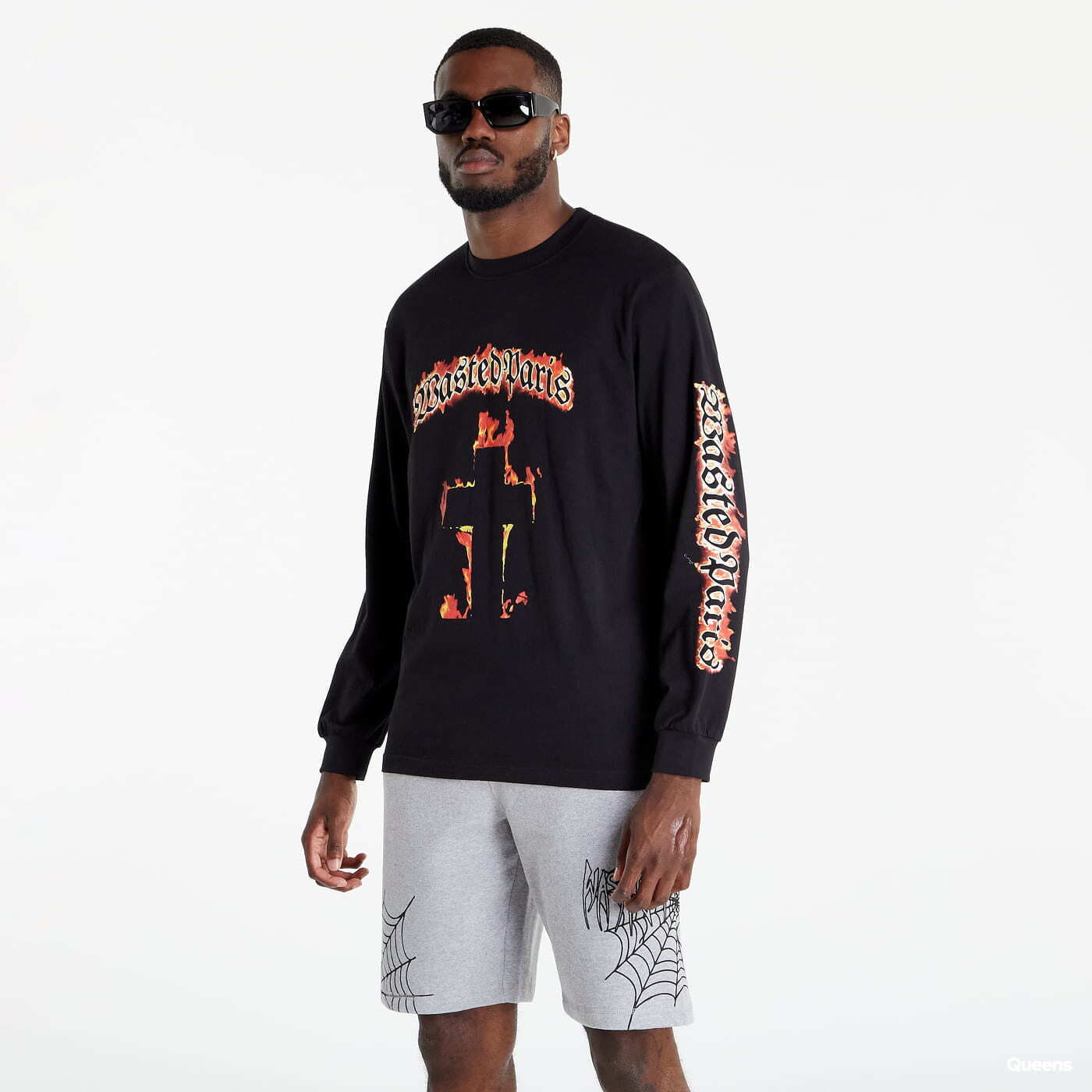 Camisetas Wasted Paris Long Sleeve Crossfire černé