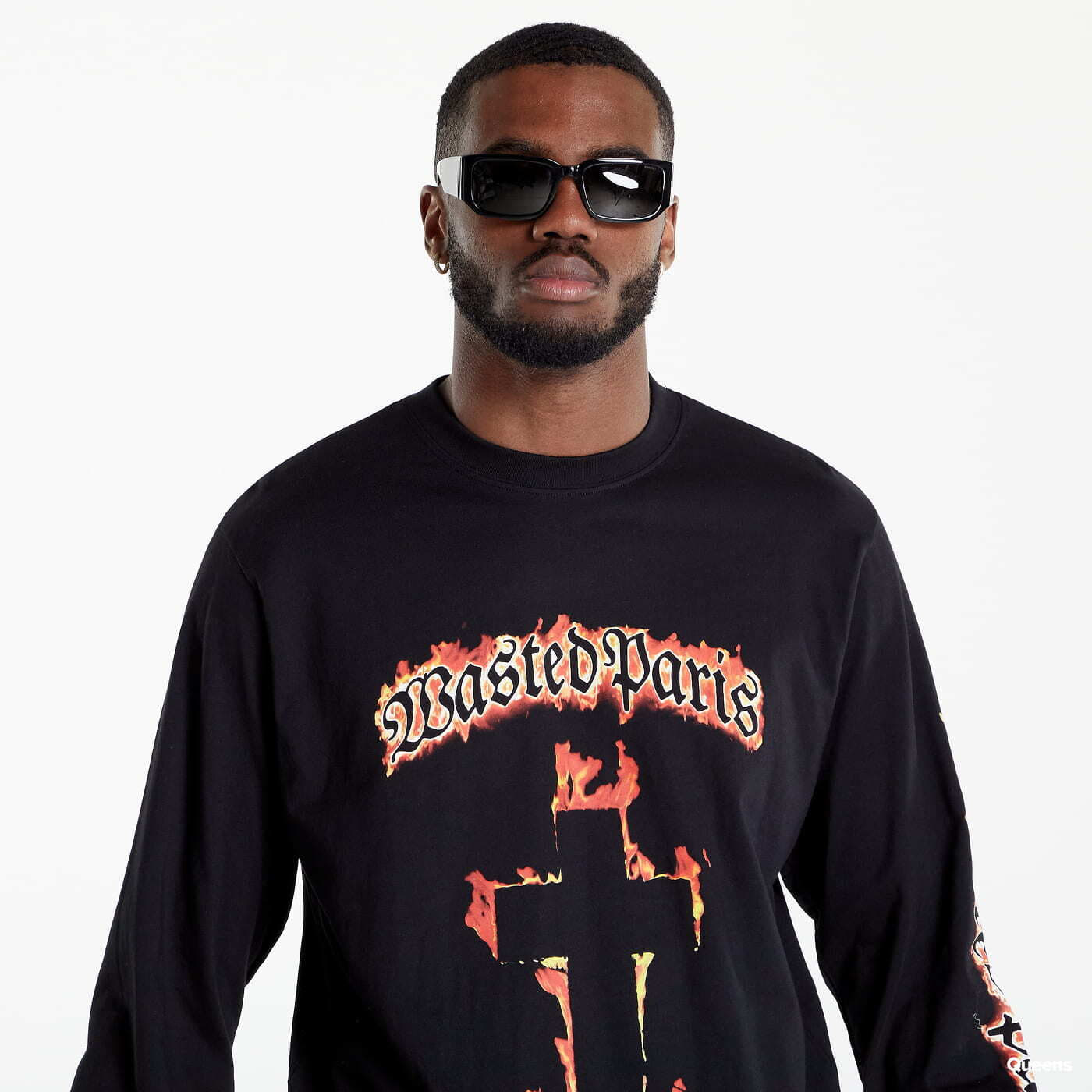 Camisetas Wasted Paris Long Sleeve Crossfire černé