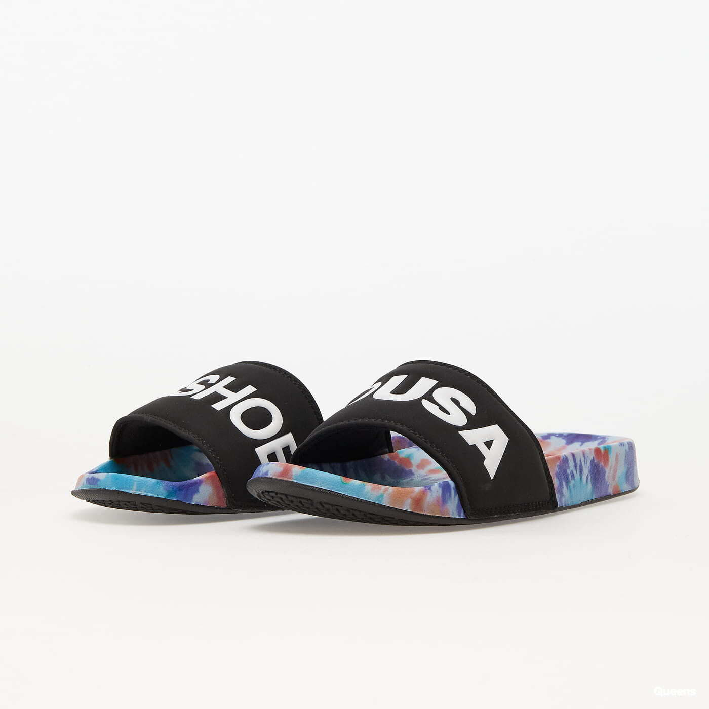 Summer shoes, sneakers and flip-flops DC Slide primary tie dye