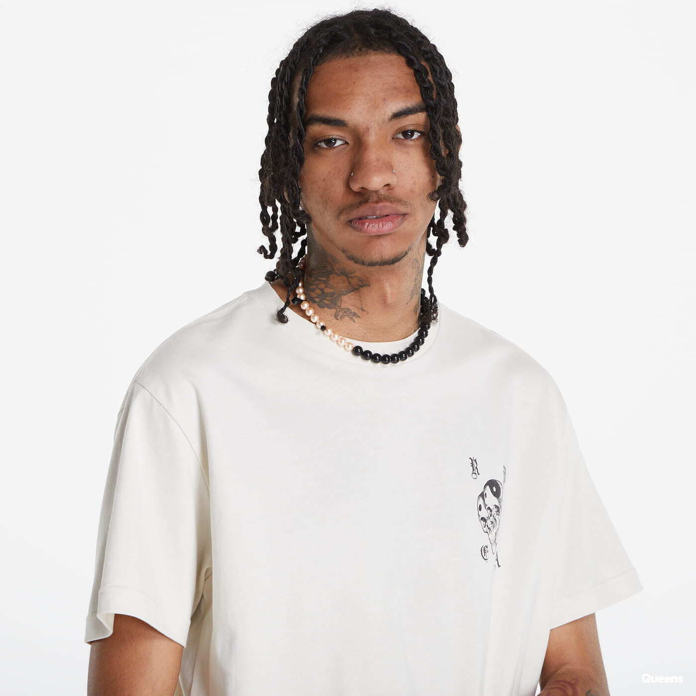 T-krekli RVCA Bejamin Jean Jean Cosmic Short Sleeve T-Shirt Cream