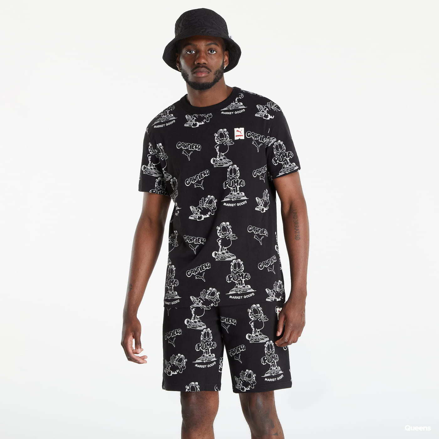 Koszulki Puma x Garfield AOP Tee Black