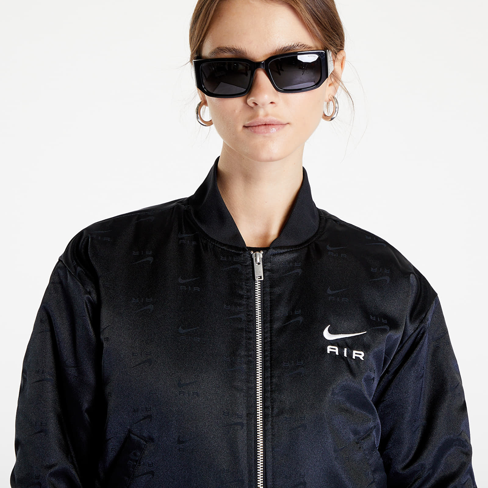 Nike air jacket black and white outlet