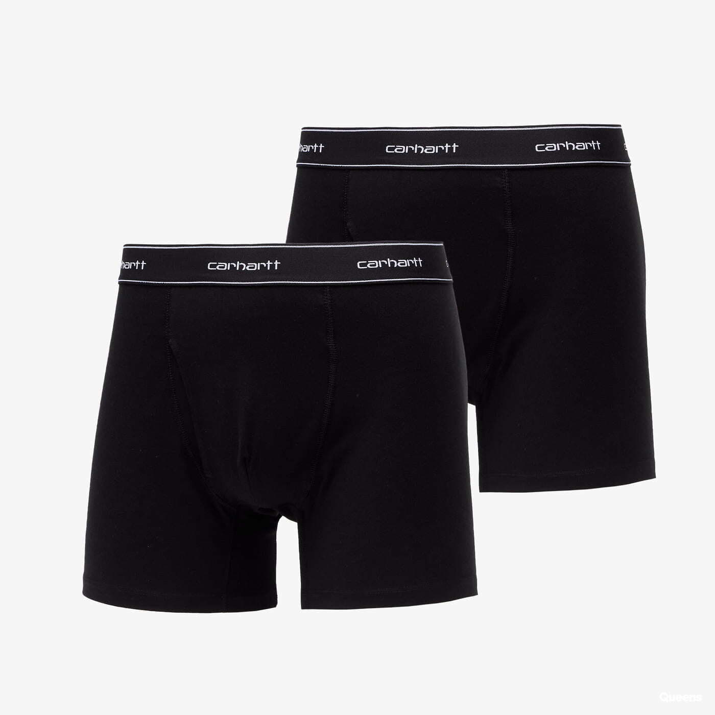 Boxerky Carhartt WIP Cotton Trunks 2-Pack Black