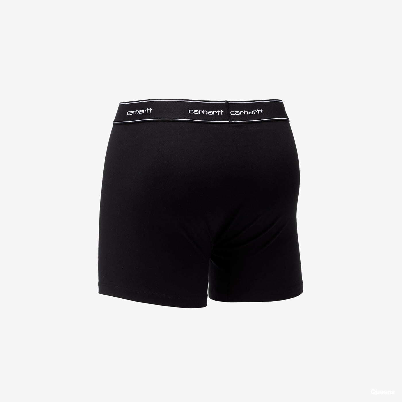 Boxerky Carhartt WIP Cotton Trunks 2-Pack Black