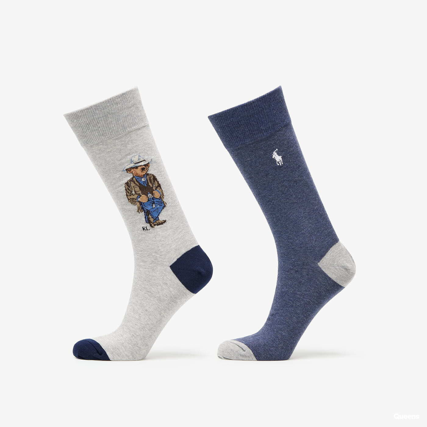 Sokken Polo Ralph Lauren Wester Bear Socks 2-Pack Grey/ Blue