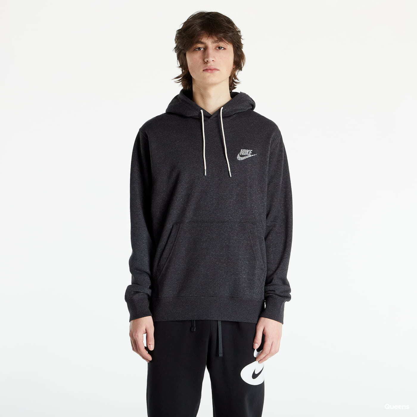 Регланы и толстовки Nike NSW Revival Fleece Pullover Hoodie C Black/ White