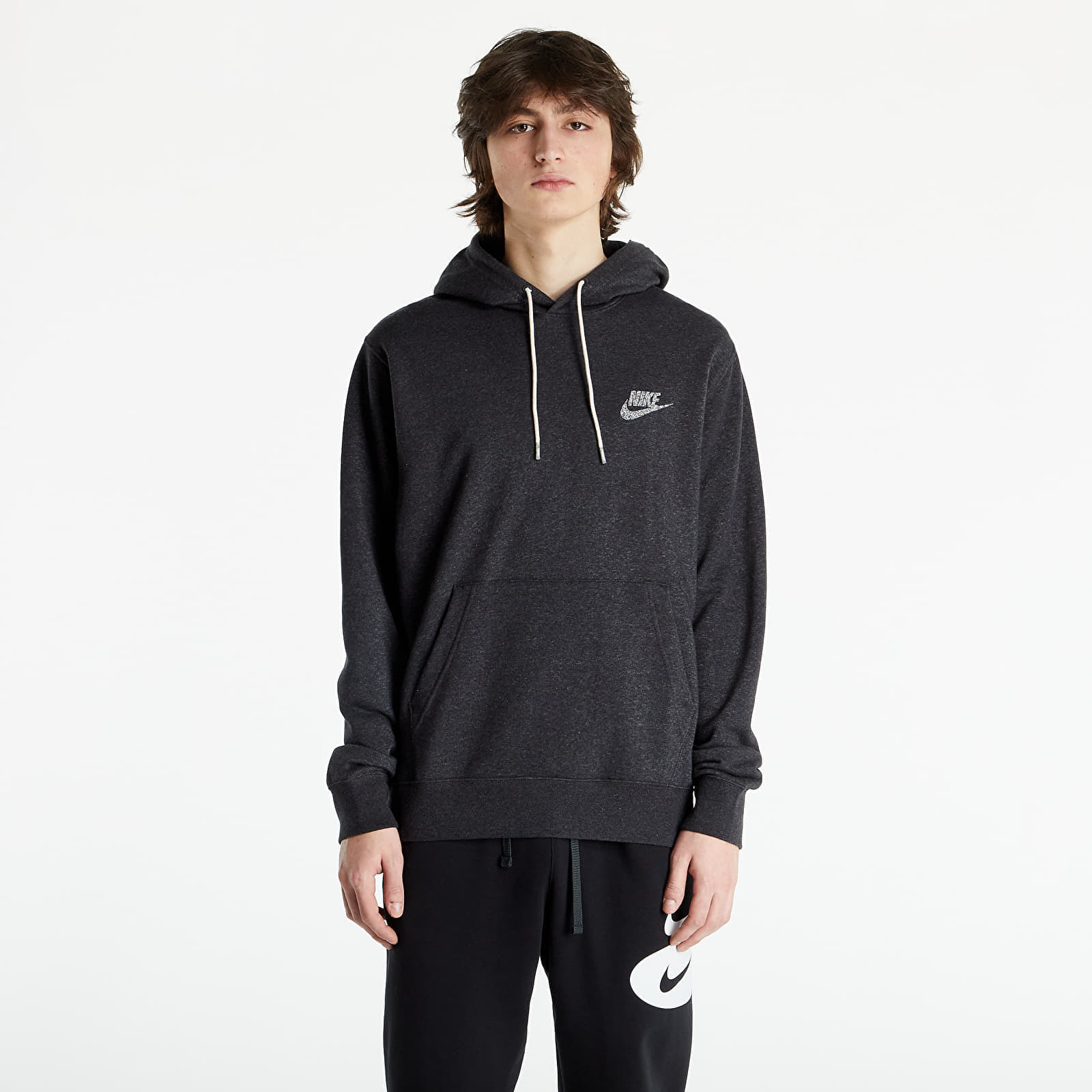 Регланы и толстовки Nike NSW Revival Fleece Pullover Hoodie C Black/ White