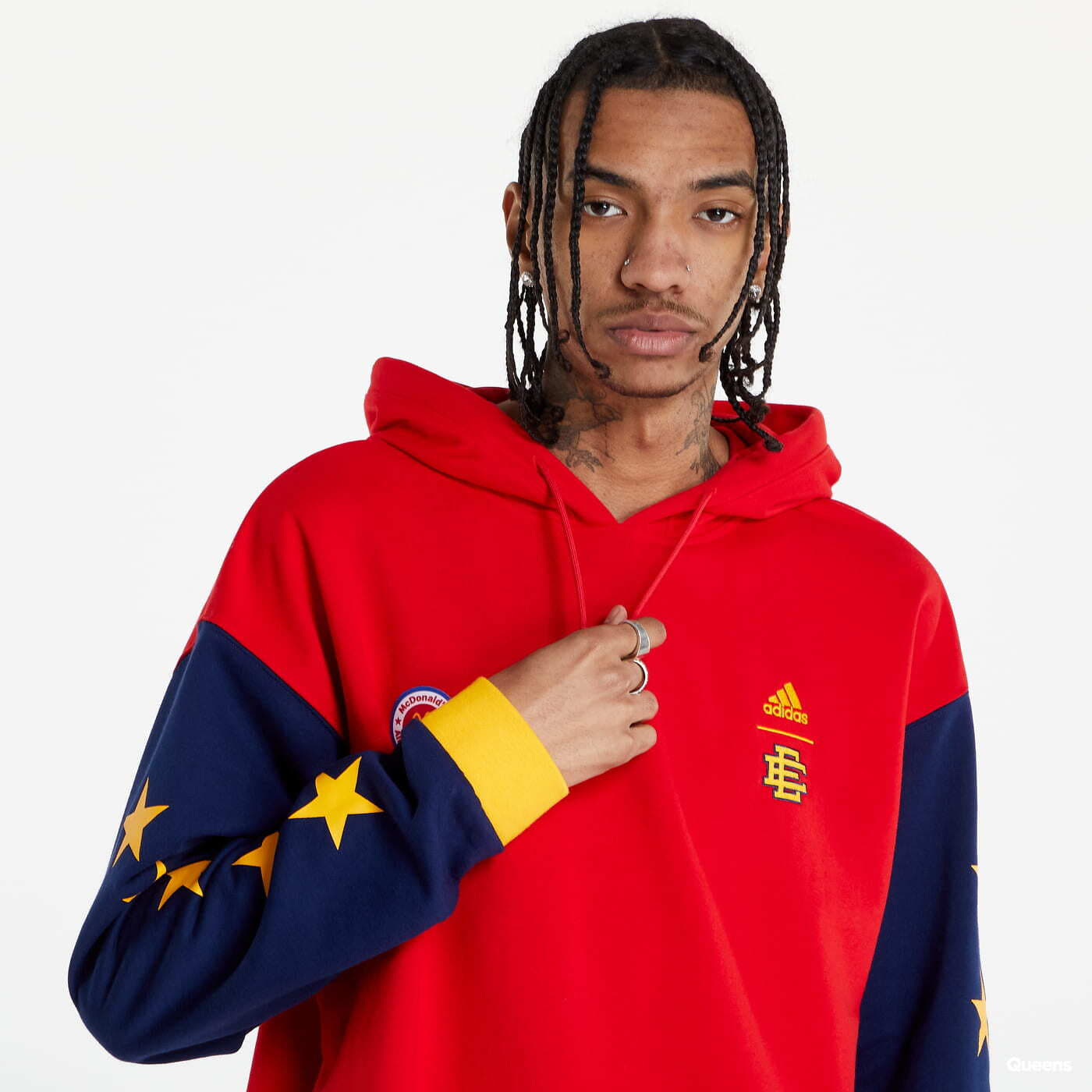 Hoodies and sweatshirts adidas Performance x Emanuel McDonald's All American  Ceremony Hoodie Red | Queens