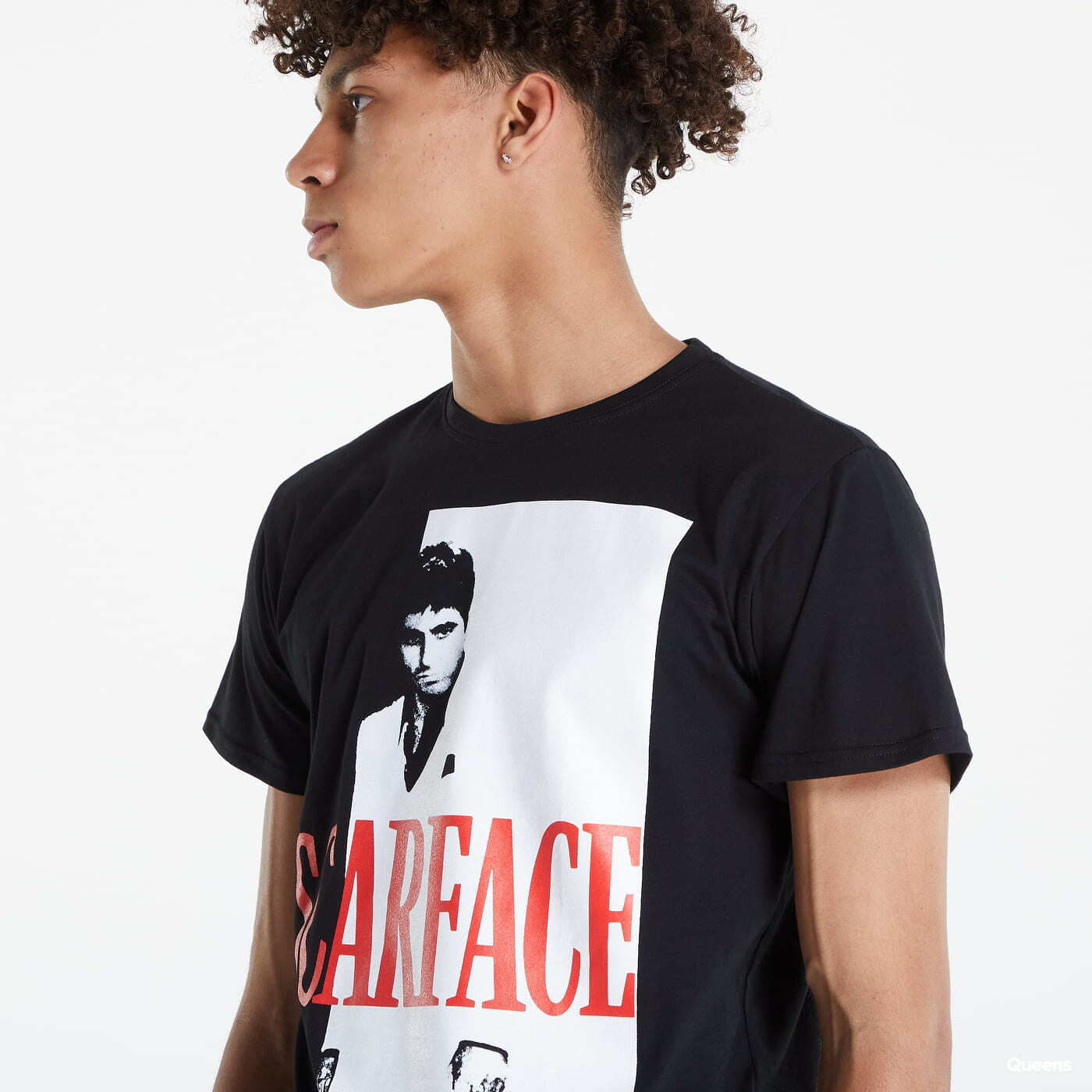T-shirts Urban Classics Scareface Logo T-shirt černé
