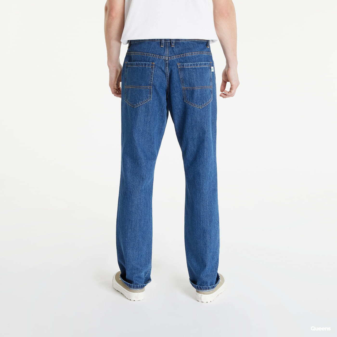 Pantaloni Urban Classics Organic Straight Leg Denim Blue - 1 | YEO