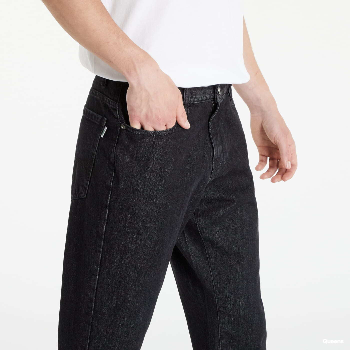 Džíny Urban Classics Organic Straight Leg Denim Black