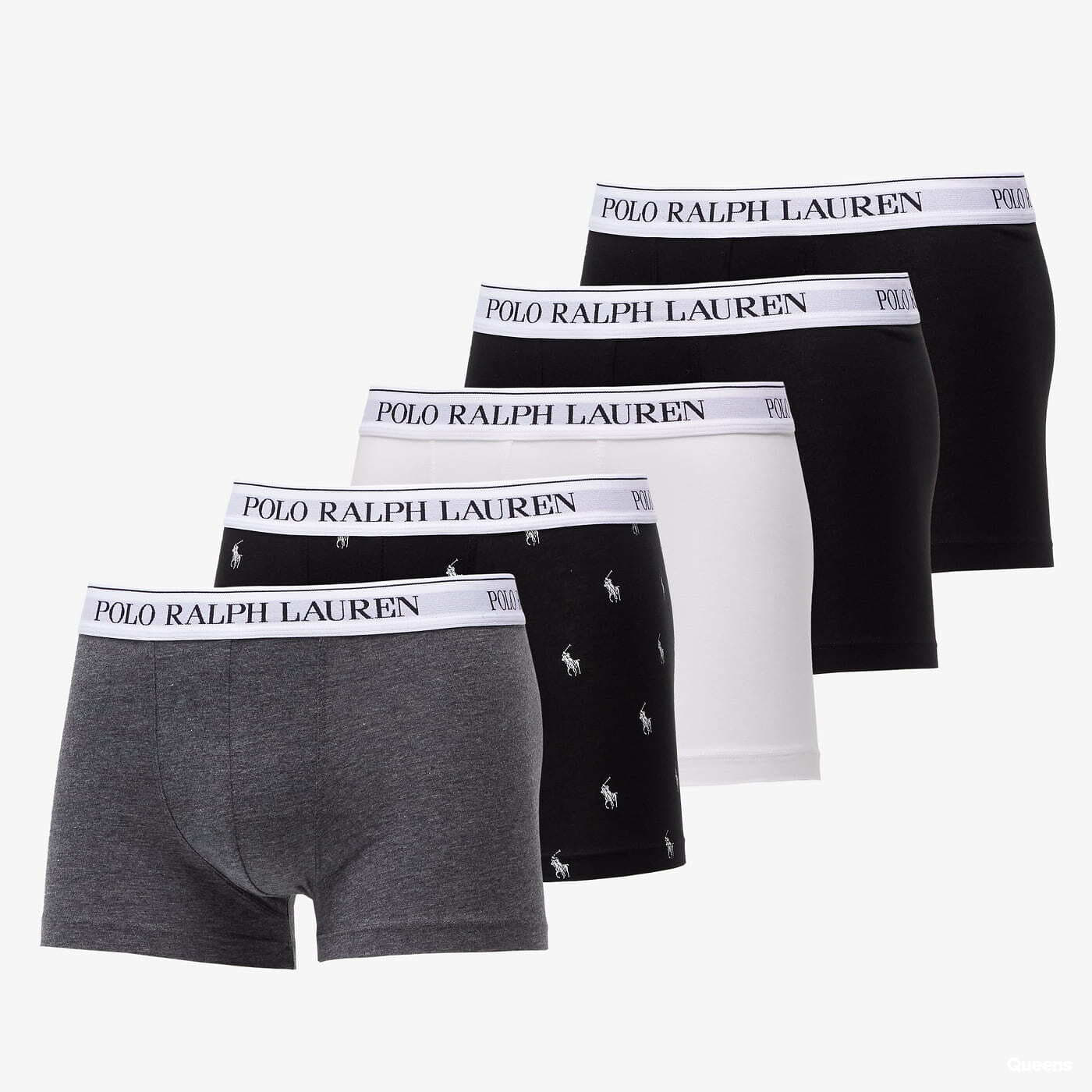 Boxershorts Polo Ralph Lauren Stretch Cotton Five Classic Trunks černé