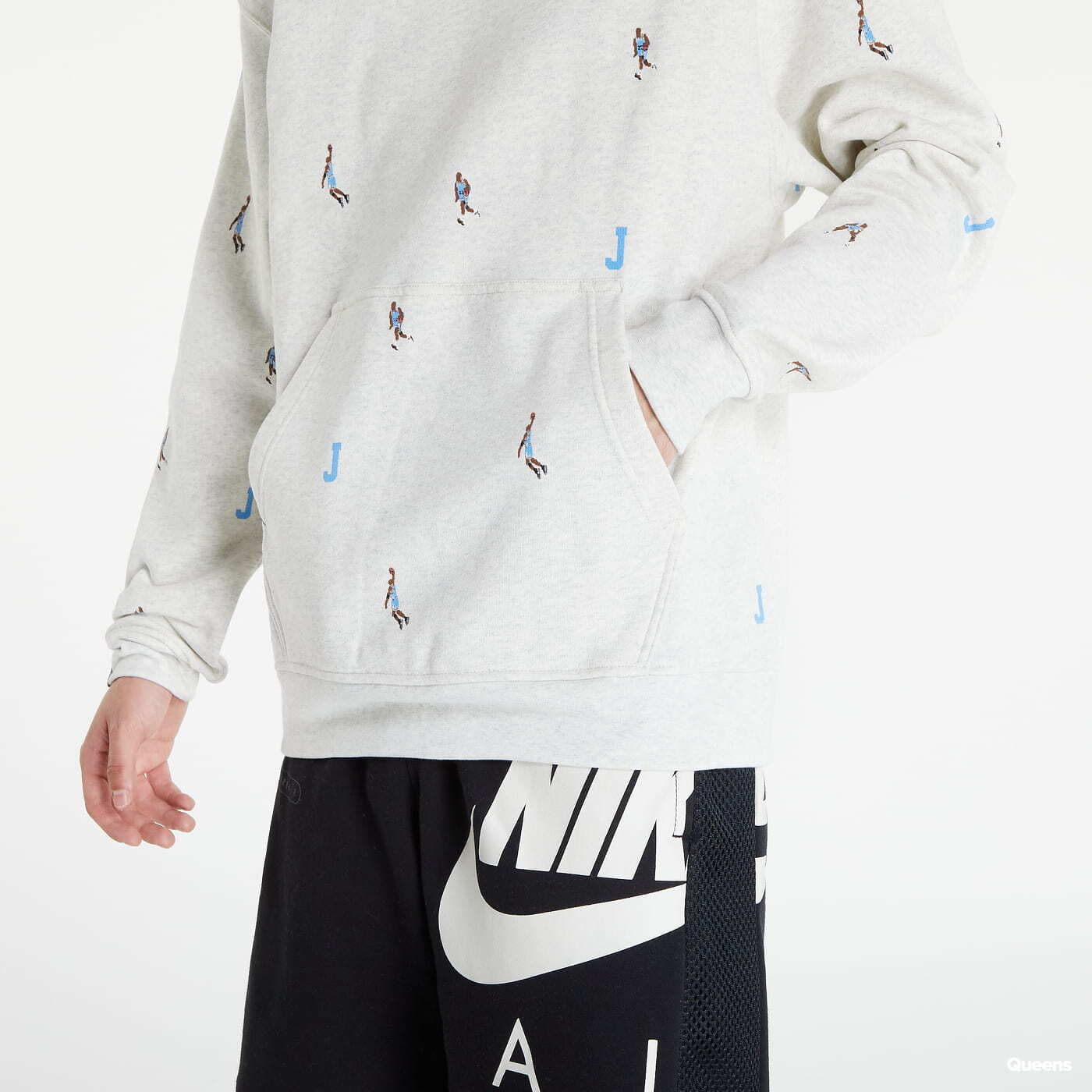 Mikiny Jordan Essentials Fleece Pullover Hoodie White