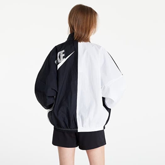 black and white nike womens jacket