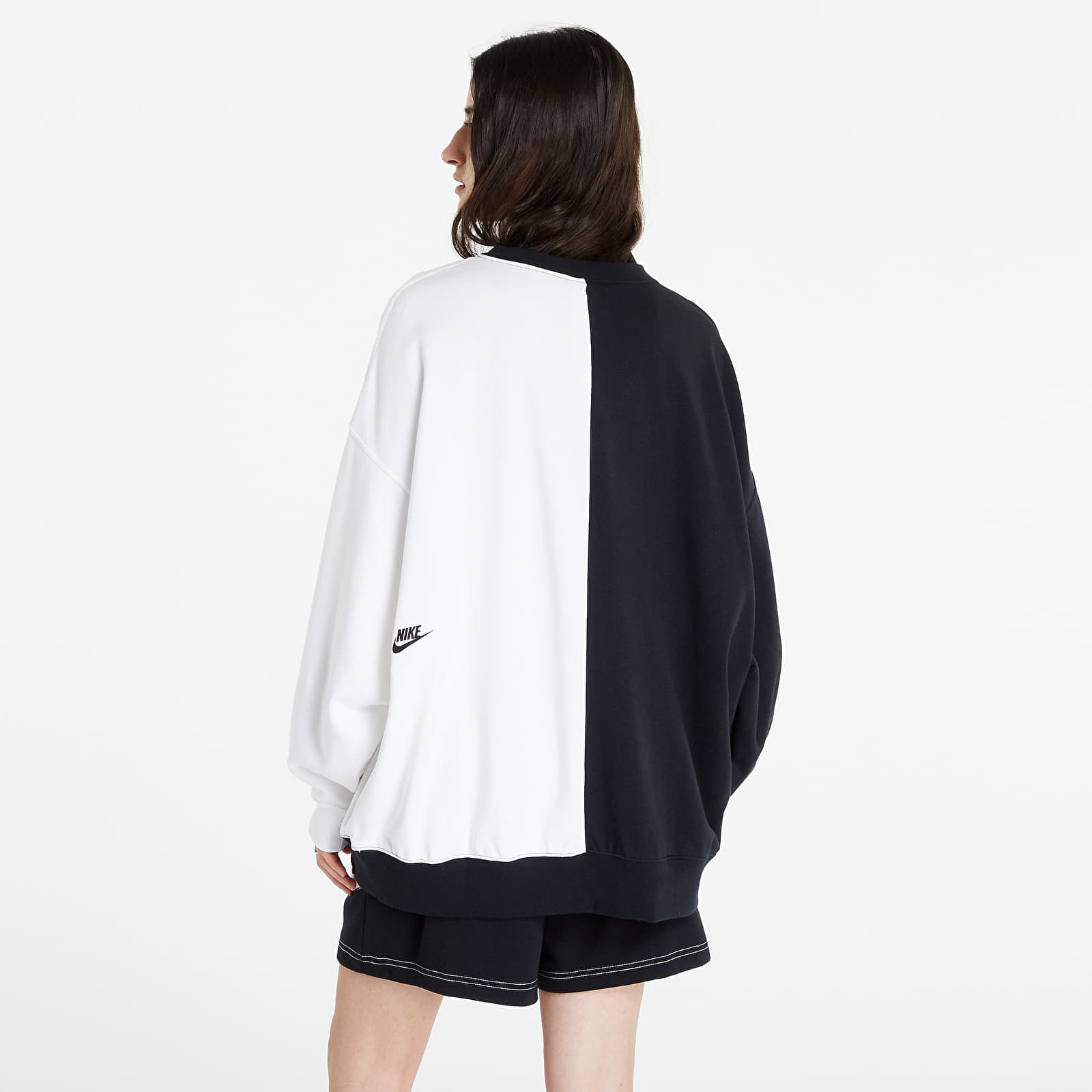 Sweatshirts Nike NSW Over Oversized Fleece Dance Sweatshirt Black White Queens