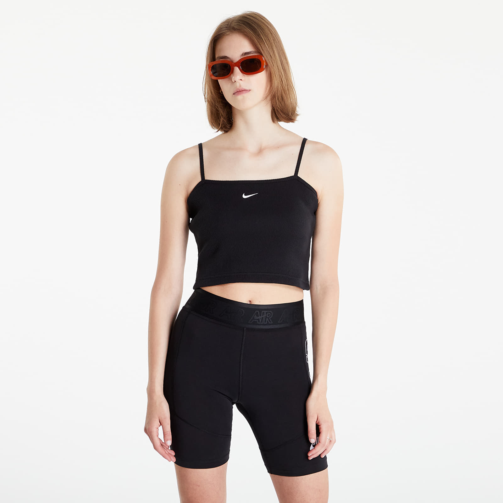 Hanorace Nike Women's Ribbed Cropp Top Black