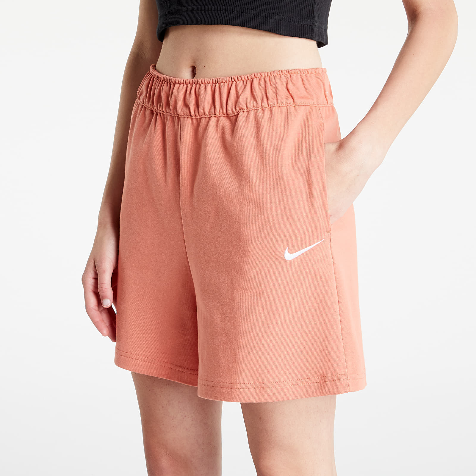 Shorts Nike Women's Jersey Shorts Madder Root/ White
