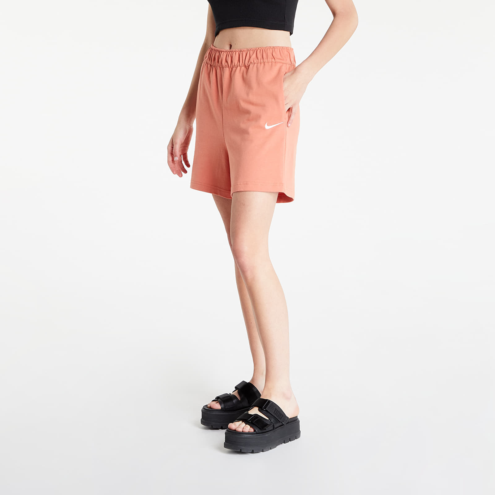 Shorts Nike Women's Jersey Shorts Madder Root/ White