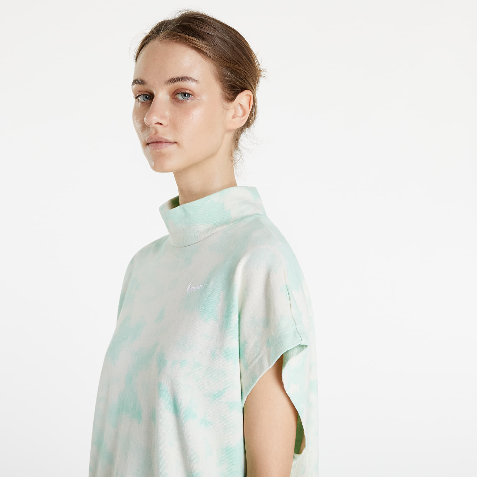 Kleider Nike Women's Washed Jersey Dress Mint Foam/ White