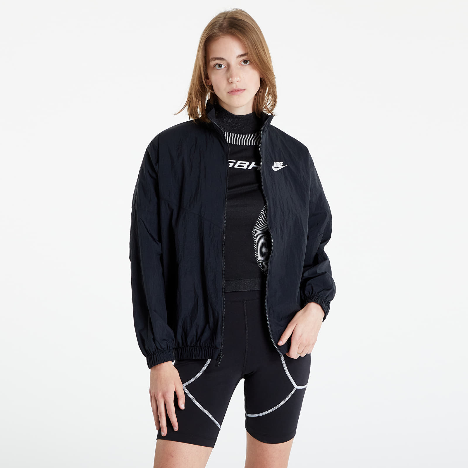 Jackets Nike NSW Essential Windrunner Women's Woven Jacket Black/ Black/ White