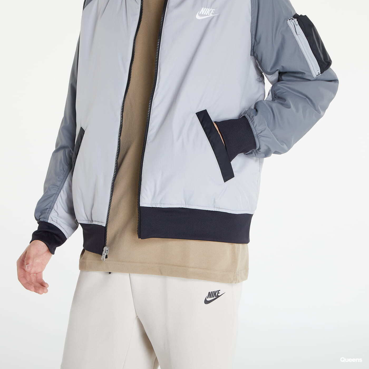 Jackets Nike Bomber Jacket Grey Queens