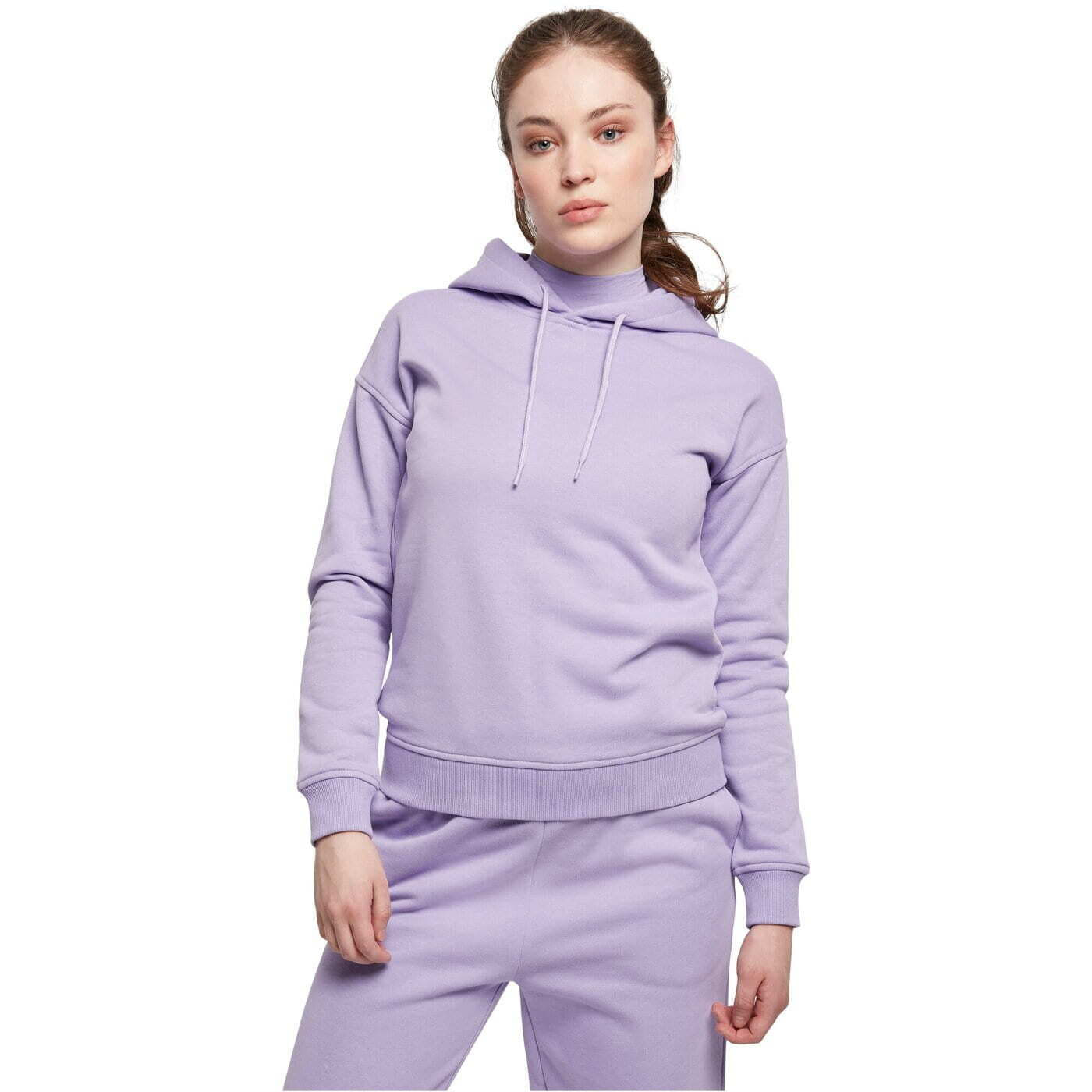 Sweatshirts Urban Classics Ladies Organic Hoody Purple