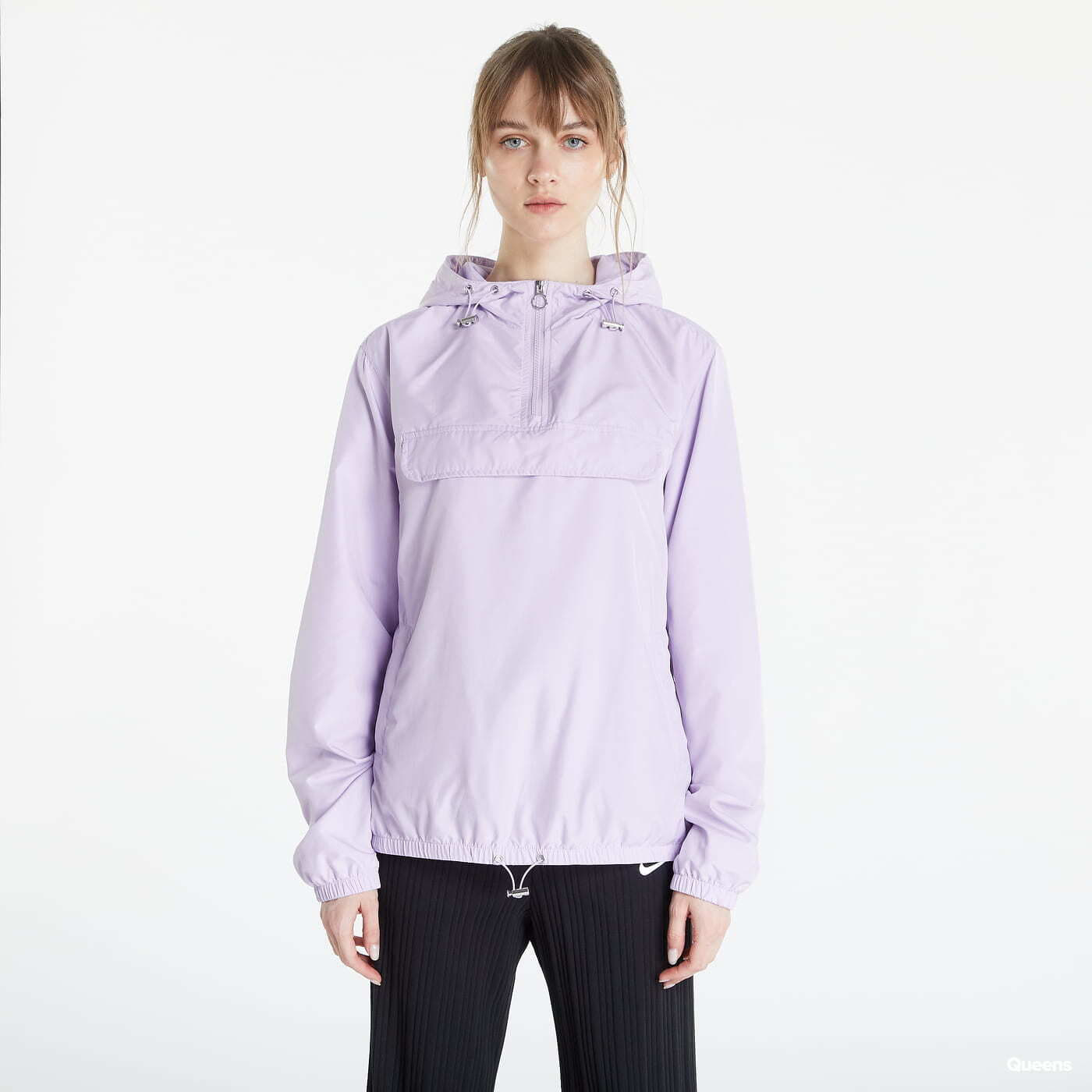 Větrovky Urban Classics Ladies Pull Over Jacket Purple
