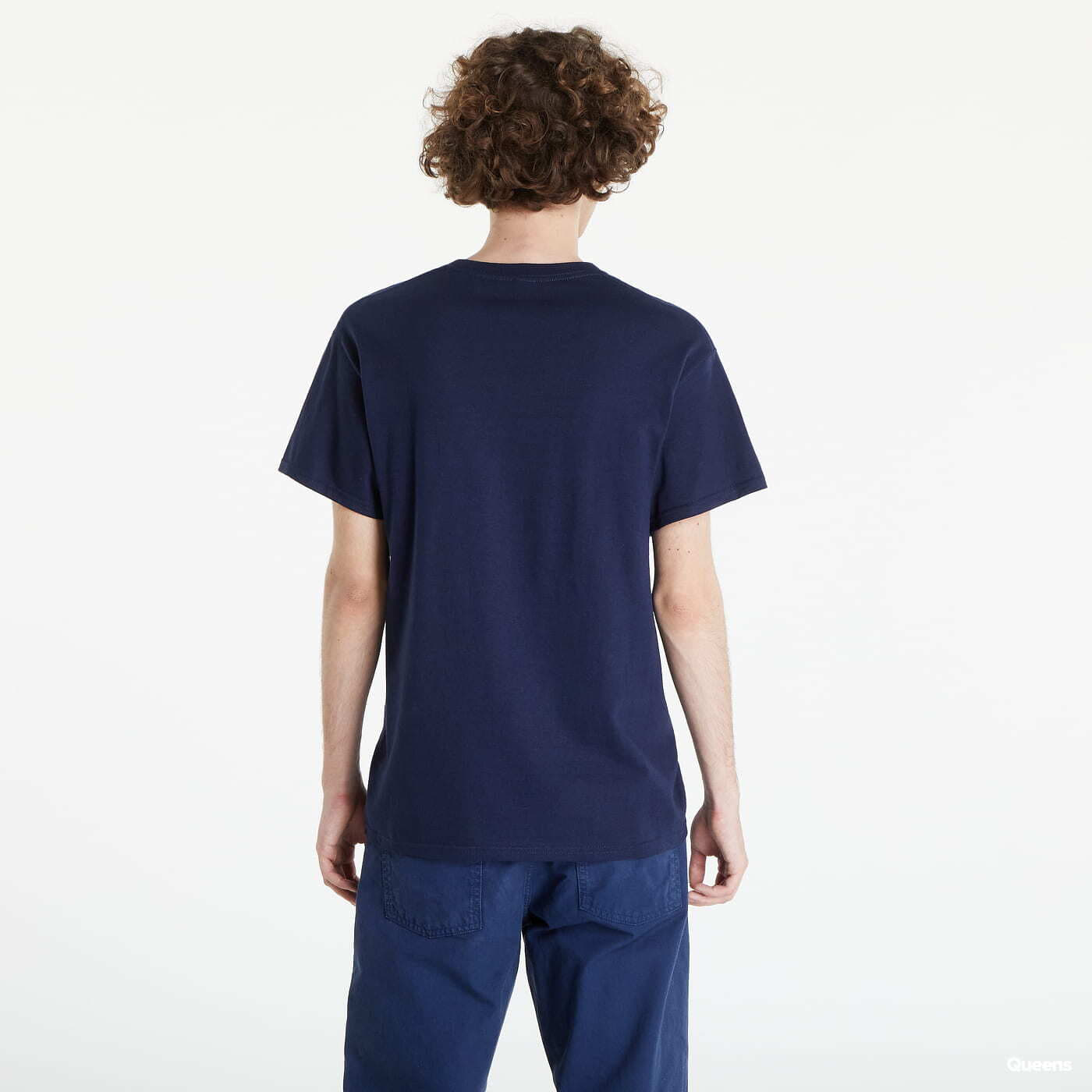 Camisetas Thank You Skateboards Logo Pocket Tee navy
