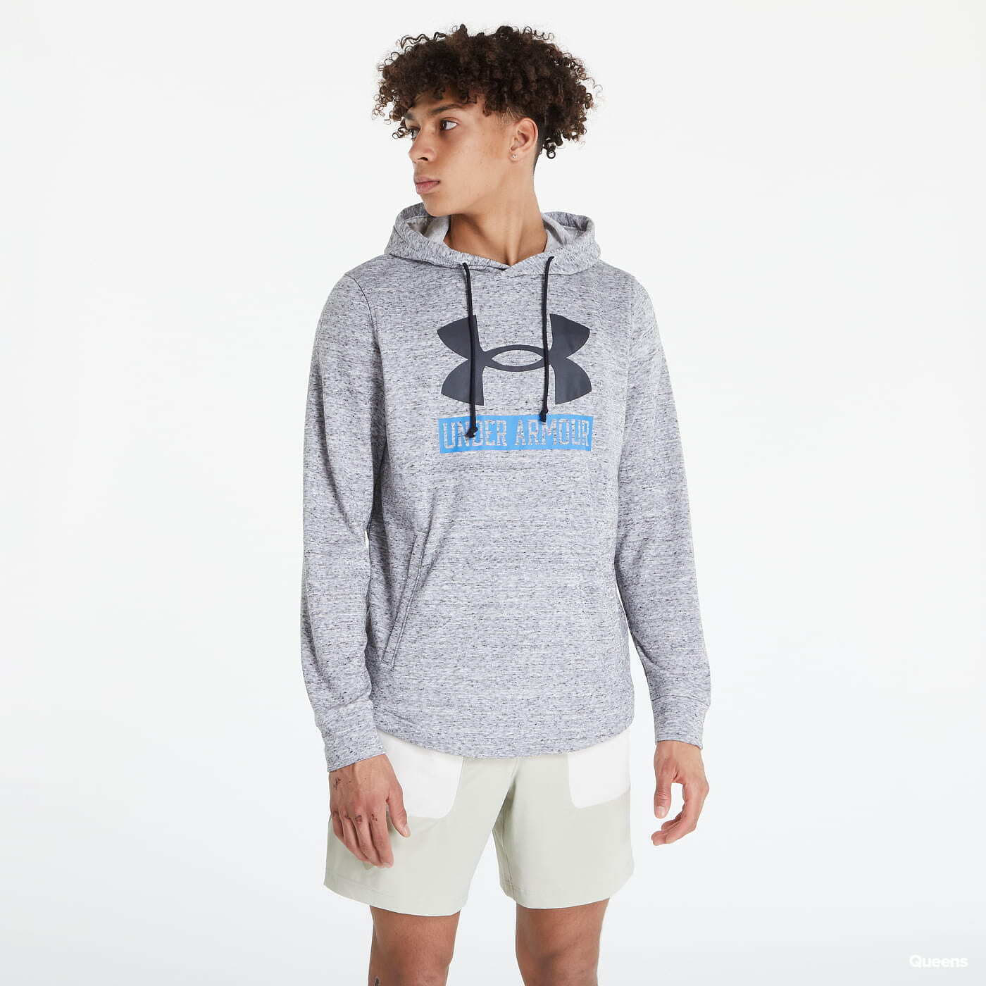 Under Armour UA Rival Terry Logo Hoodie Grey