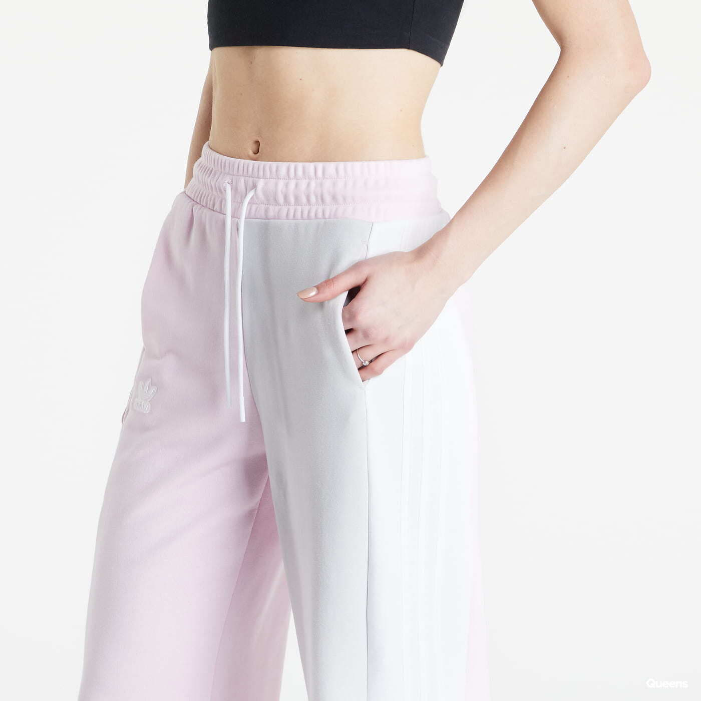 Sweatbroeken adidas Originals Wide Leg Sweatpant Pink Queens