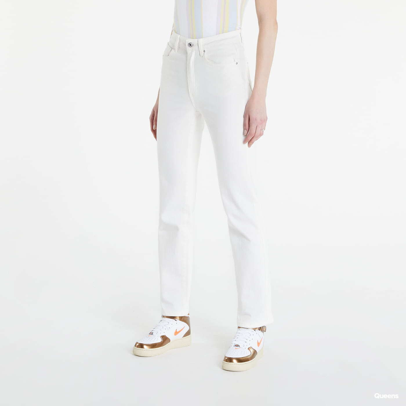 Spijkerbroeken GUESS Relaxed Fit Denim Pant White