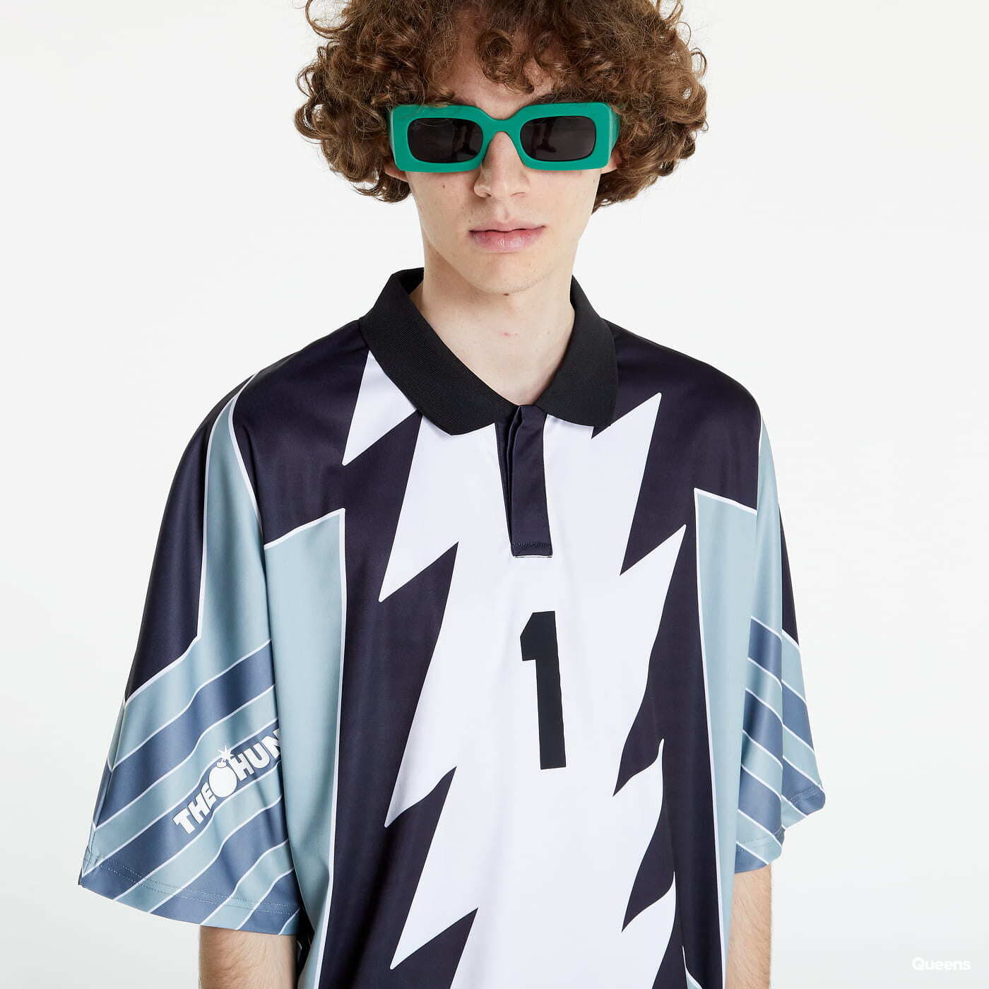 T-shirts The Hundreds Kit Jersey Black/ White/ Green