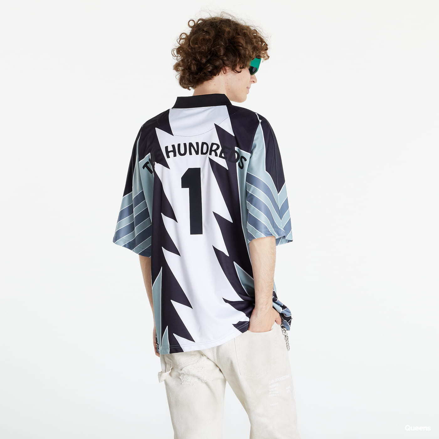 T-shirts The Hundreds Kit Jersey Black/ White/ Green