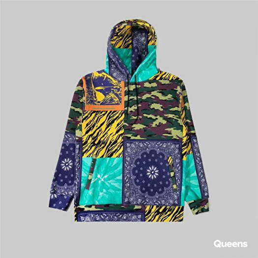 Nike mixed media clearance pullover hoodie