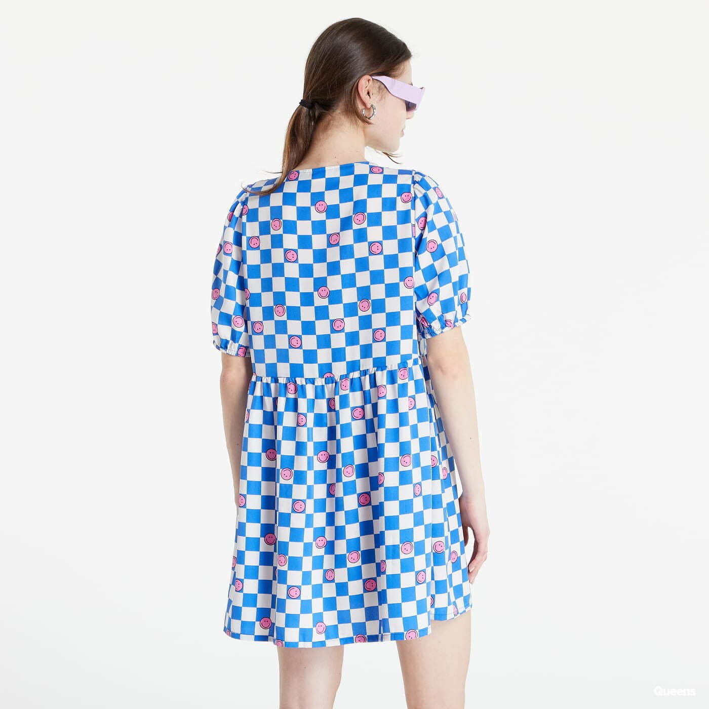 Šaty Noisy May S/S Shirt Smock Dress Blue/ White/ Pink