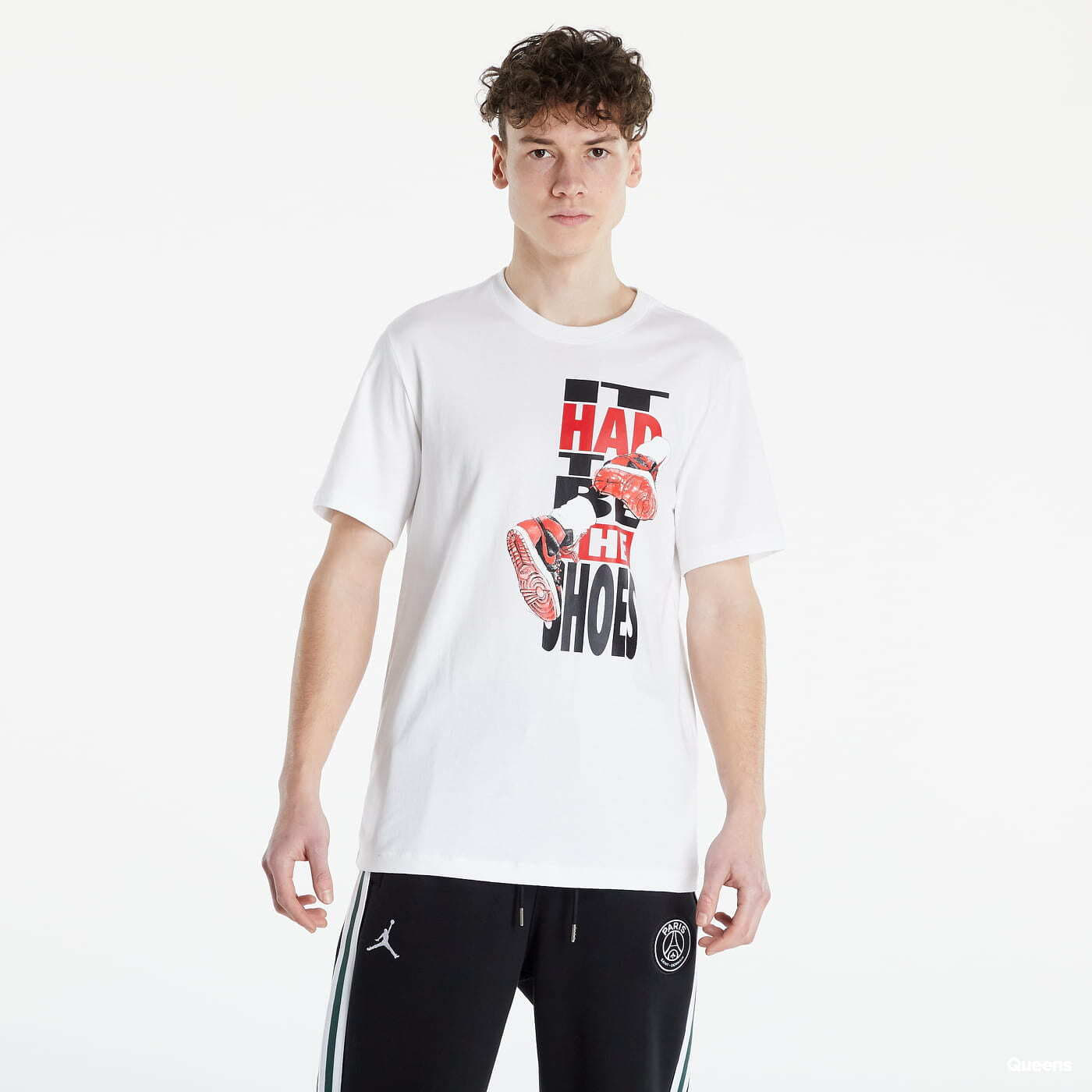 Magliette Jordan The Shoes-Mens- Short Sleeve T-shirt White