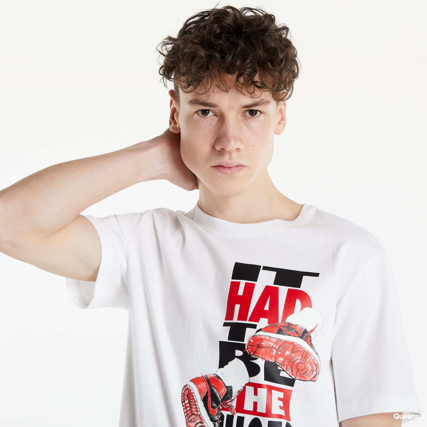 Magliette Jordan The Shoes-Mens- Short Sleeve T-shirt White