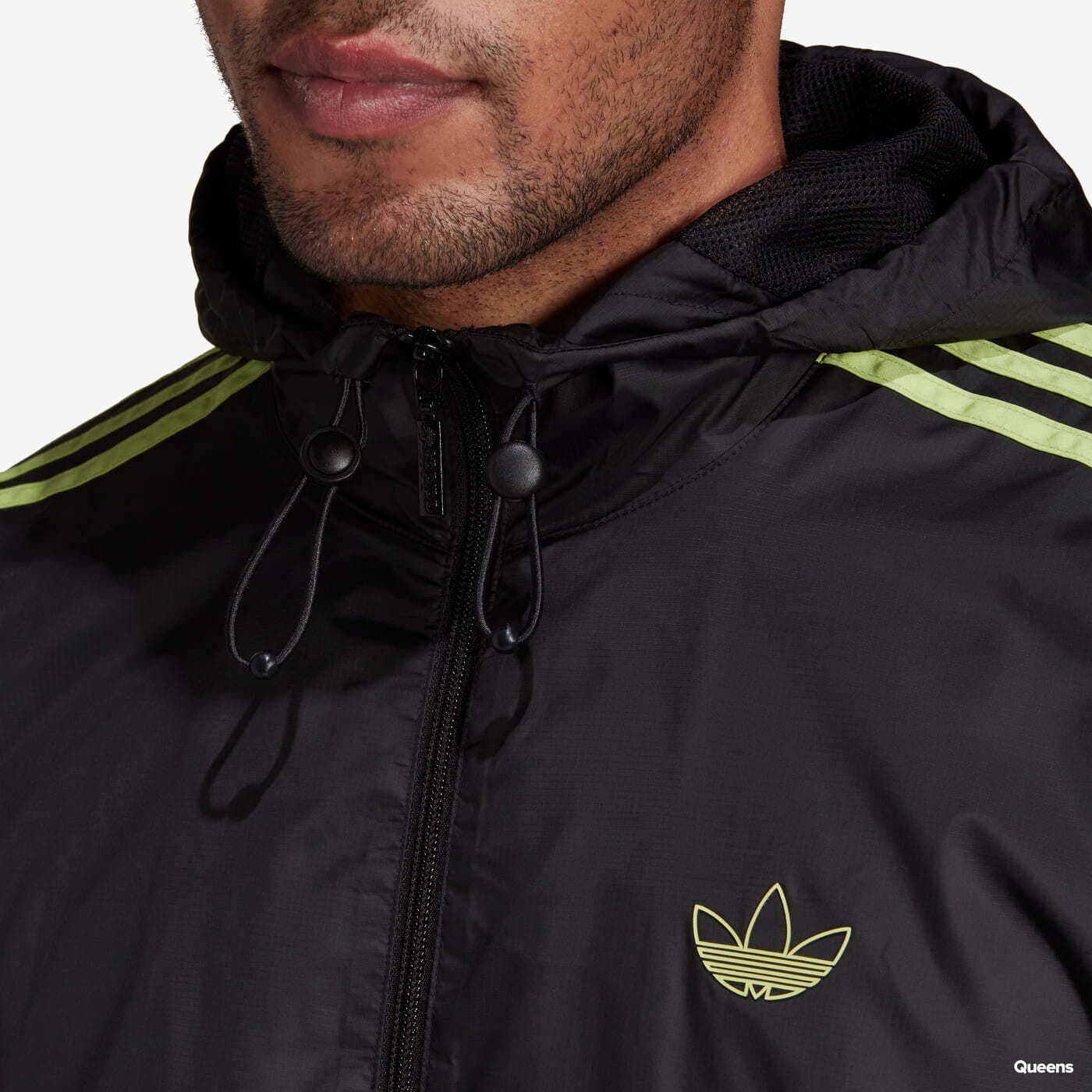 Windjacke adidas Originals Sport Lightning Windbreaker Black