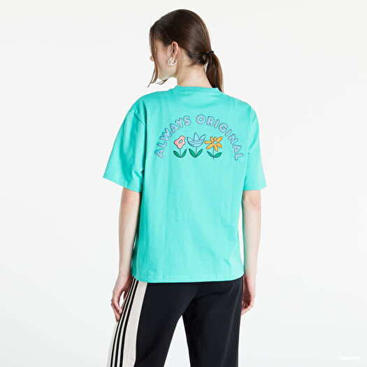 T-shirts adidas Originals Always Original Loose Graphic T-shirt Tyrkysové |  Queens
